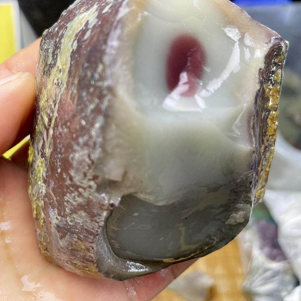 戈壁料且末蓝盐源玛瑙原石