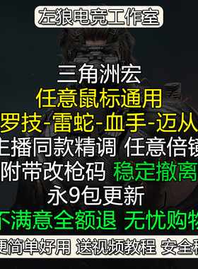 适用罗G三角洲行动鼠标宏迈从镭蛇G502GPW文件蝰蛇蜻蜓F1