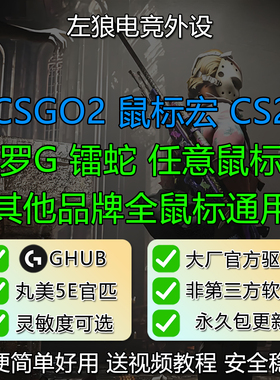 很稳罗技cs2鼠标宏csgo2鼠标宏全鼠标通用版官匹丸美平台G502GPW