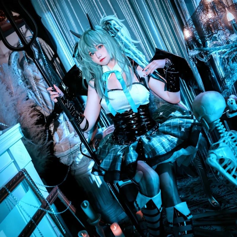 小浣熊cos服联动小恶魔pl