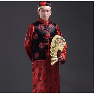 清朝贝勒爷阿哥服装中式长衫宫廷王爷地主新郎秀禾服古装长袍马褂