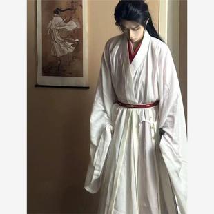 汉服男女同款魏晋风素雅仙气飘飘古风舞蹈古装超仙霸气服装
