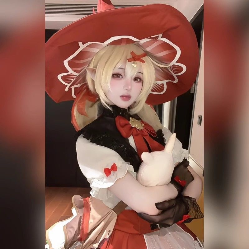 原神cos可莉魔女新皮肤琪