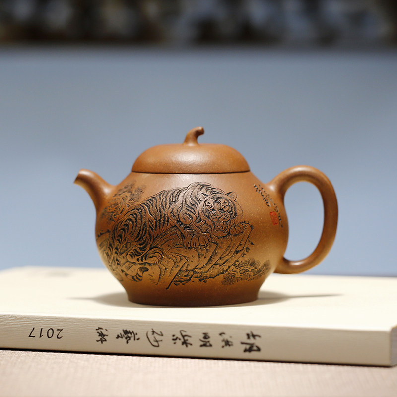 宜兴紫砂壶张义制陶原矿全手工