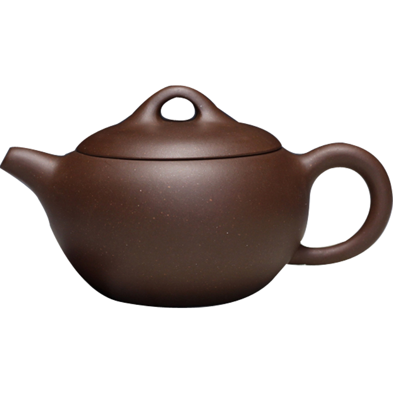 汉韵青年陶艺家手工精制 原矿珍藏紫泥 宜兴精品紫砂小品壶160cc