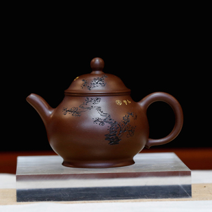 小潘壶原矿珍藏老紫泥正高工吴扣华全手工正宗宜兴紫砂壶家用小品
