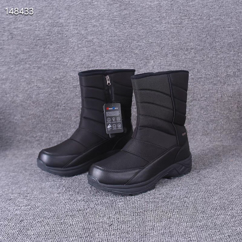 出口订单中帮加绒保暖男靴 防水防雪大棉靴 耐寒30度大码雪地靴