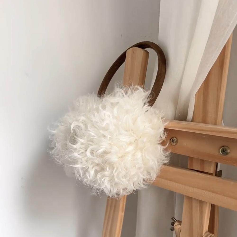 韩国ins个性自然卷羊毛保暖耳罩秋冬时尚高级防冻耳耳包小众气质