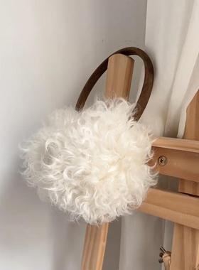 韩国ins个性自然卷羊毛保暖耳罩秋冬时尚高级防冻耳耳包小众气质