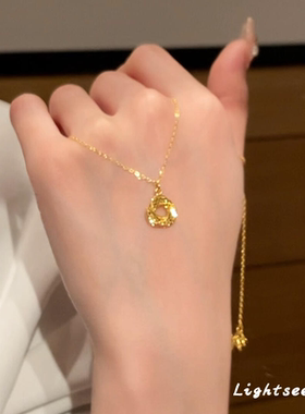 新中式碎碎冰莫比乌斯环项链女款