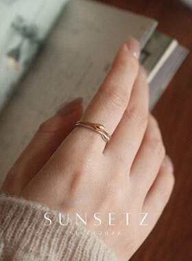 极细素圈戒指小众设计轻奢高级感