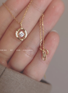 925纯银灵动的心项链女轻奢小众