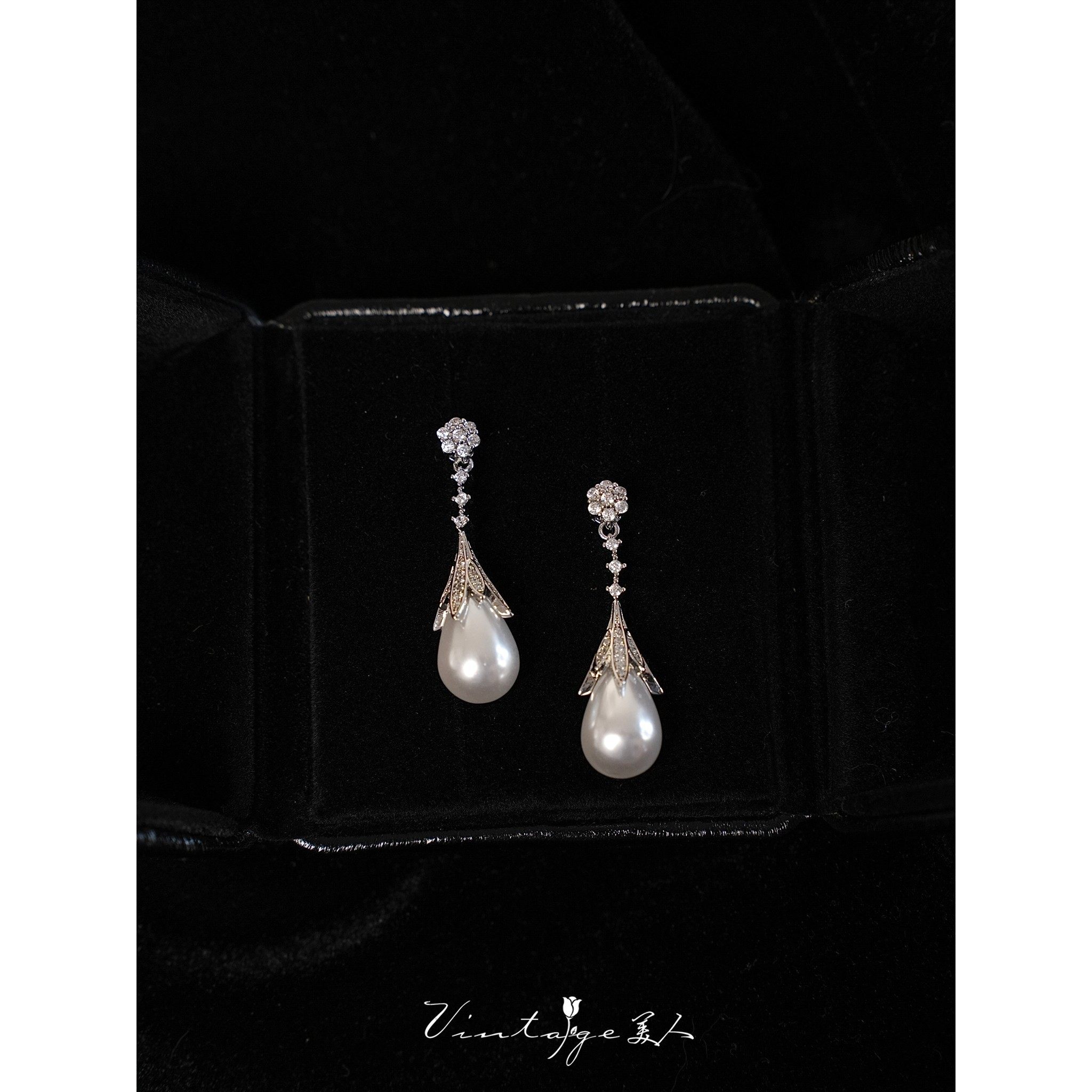 法式经典仿水滴珍珠耳环复古轻奢高级感耳钉气质时尚耳夹秋冬耳饰,饰品/流行首饰/时尚饰品新,耳环,淘宝优惠券,粉丝福利购,淘宝优惠卷