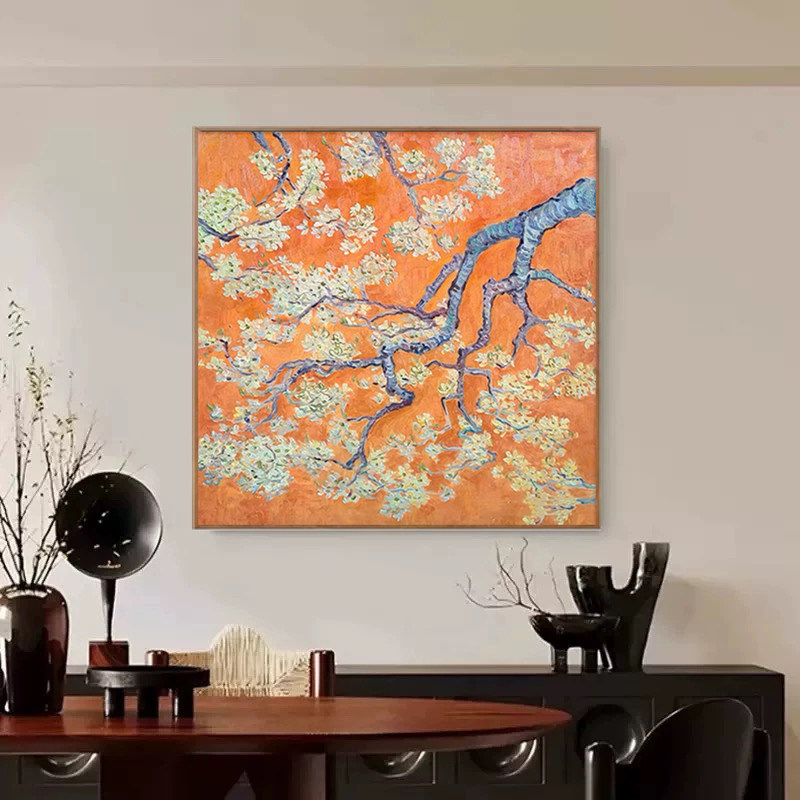 BT|《杏花》手绘客厅绘油画限量
