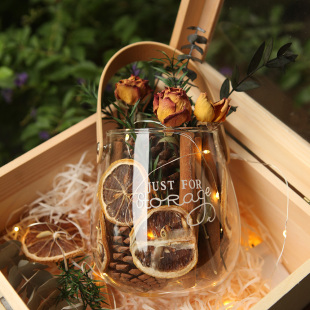 ins无火香薰室内肉桂柠檬精油扩香容器手提花瓶干花装 饰家居摆件