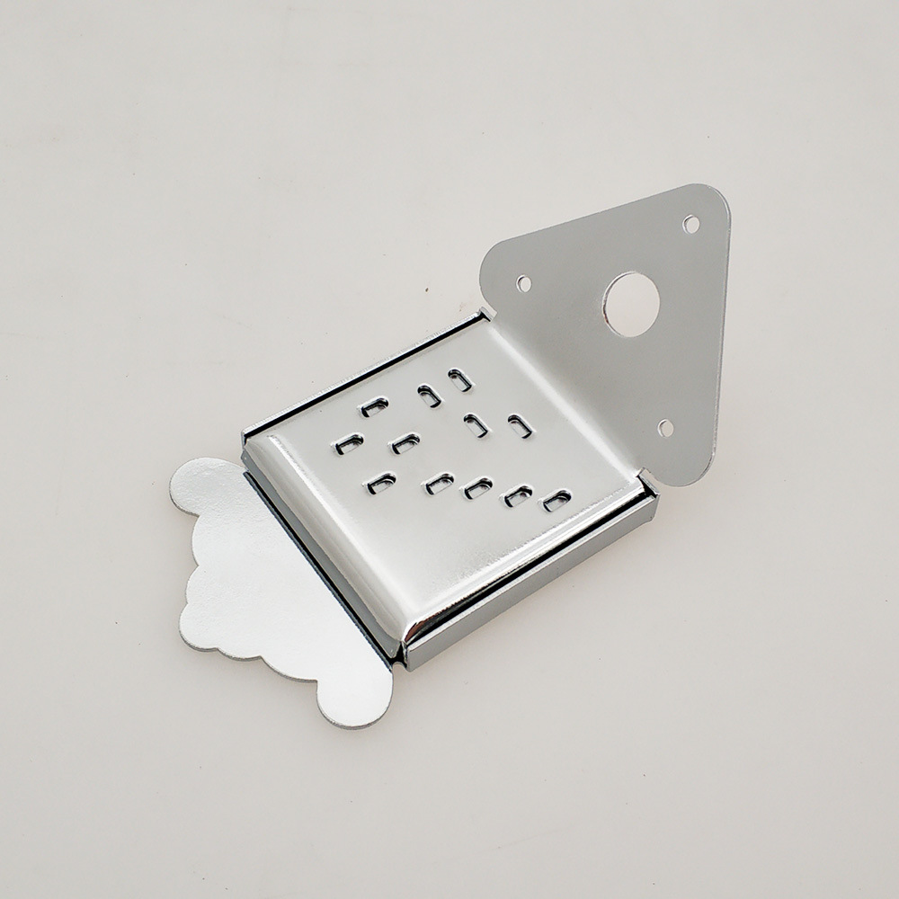 乐器替换配件曼陀铃拉弦板金属银色曼陀林拉线板mandolin零件琴桥