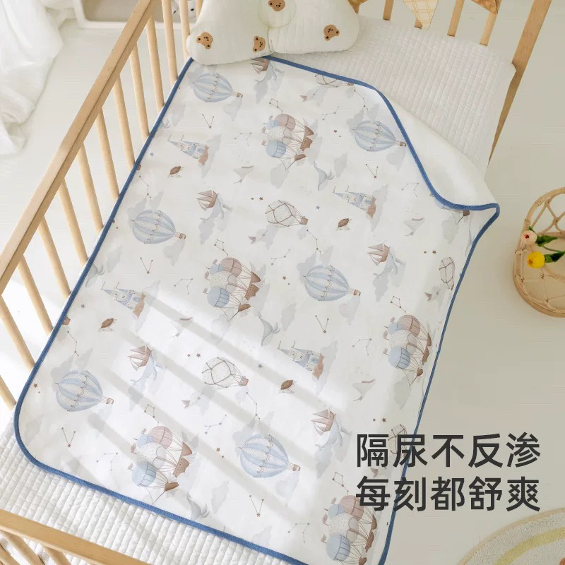 乖小将隔尿垫a类纯棉宝宝床垫可水洗TPU夹层防水大尺寸婴儿床单
