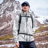 运动户外春秋男式 拓路者 海豹腋下拉链 外套加绒连帽防风软壳衣