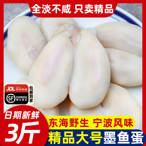 精品大号新鲜野生墨鱼蛋不添加盐