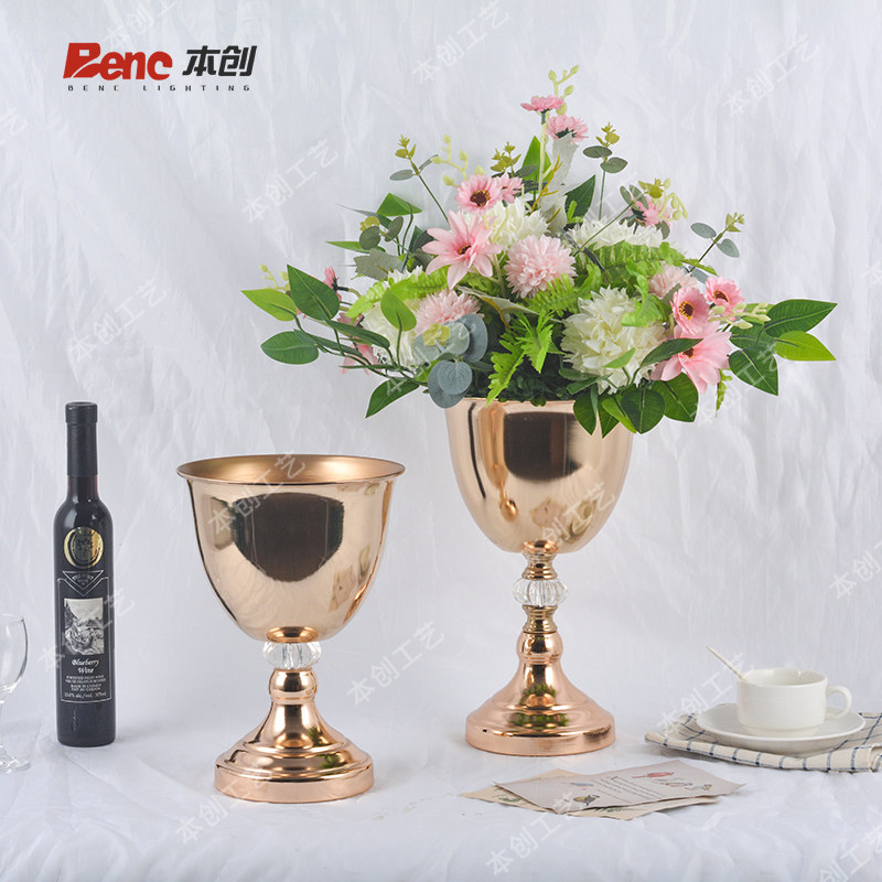 欧式创意客厅插花摆件北欧轻奢风花瓶花器餐桌假花电视柜软装饰品