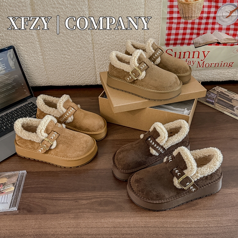 【明星同款】巨舒适！加绒棉鞋女