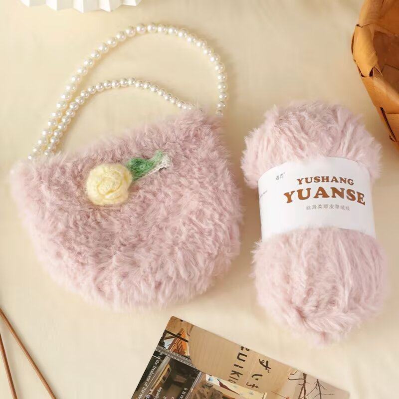 仿貂绒长毛皮草线兔毛粗毛线团毛绒绒编织围巾手工毯子帽子材料包,服饰配件/皮带/帽子/围巾,毛线,淘宝优惠券,粉丝福利购,淘宝优惠卷