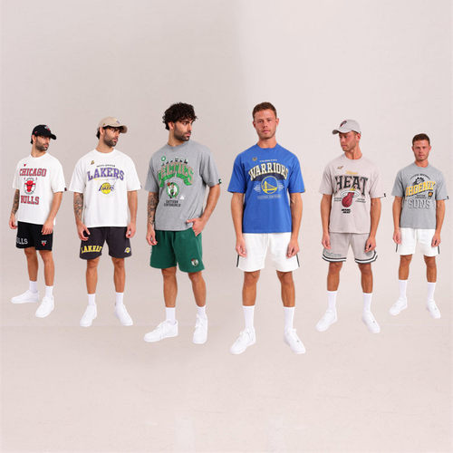 复古机车与篮球联名纯棉短袖T恤