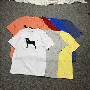 亏本清仓NO退NO换轻微磨毛重磅220克小狗印花夏季纯棉短袖T恤男潮
