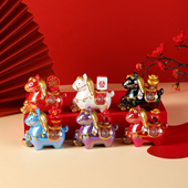 神马都有马年盲盒文创生肖吉祥物小马摆件公司年会礼品送新年礼物