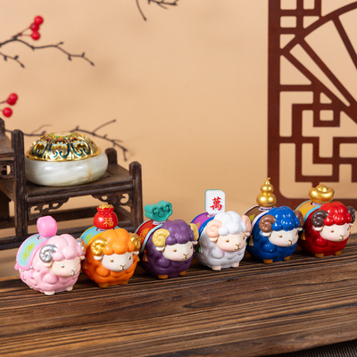 可爱小羊造型摆件新年礼品