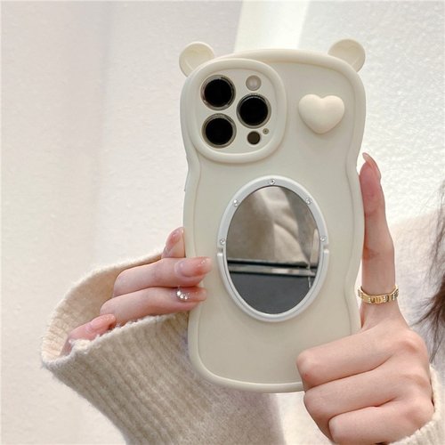 iphone17硅胶卡通镜子手机壳