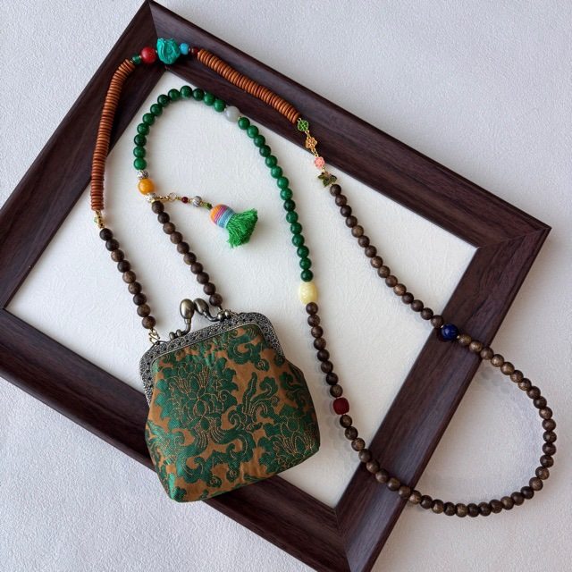 新中式手工宋锦刺绣斜挎包国风零钱包可拆卸多用链百搭民族风饰品,节庆用品/礼品,文化创意钱包/购物收纳袋,淘宝优惠券,粉丝福利购,淘宝优惠卷