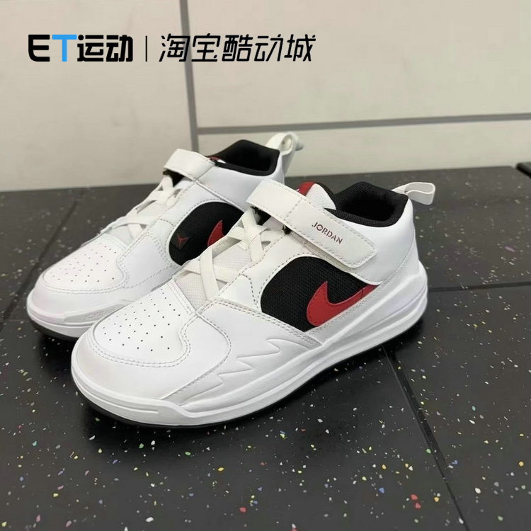 耐克JORDAN儿童低帮轻便透气魔术贴耐磨板鞋休闲鞋DX4398-116