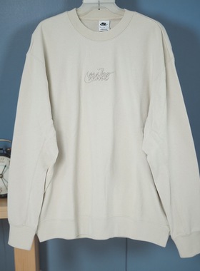 Nike/耐克男毛圈刺绣LOGO运动休闲套头圆领卫衣外套DR7836-104