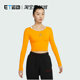 圆领套头T恤DQ4466 训练透气长袖 705 JORDAN女子紧身短款 NIKE耐克