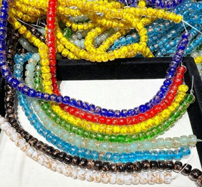 新款手工金沙琉璃直切隔片隔珠diy手链计数器项链手绳穿珠材料包