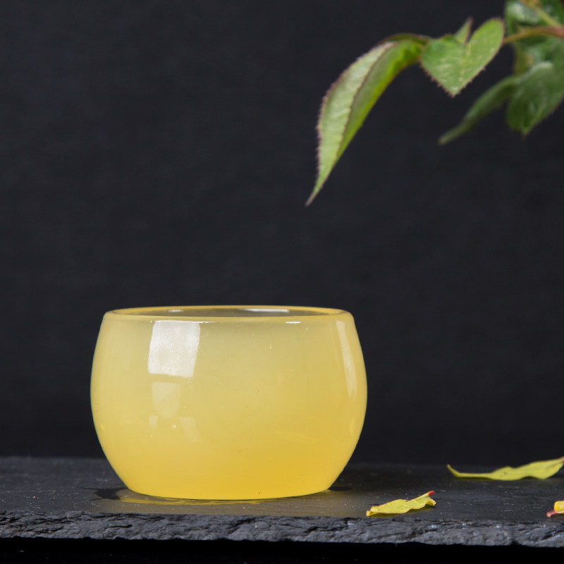 琉璃茶杯中式玻璃仿蜜蜡杯子纯色主人杯漂亮古典茶杯高档茶具ml杯,餐饮具,茶杯,淘宝优惠券,粉丝福利购,淘宝优惠卷