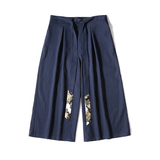 2025春夏新款风风长裤仙鹤拼接飘带休闲裤卫裤K115-P55，男装休闲裤，电商B277(原6028)