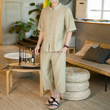 2025春季新款男装风天丝刺绣冰丝两件套短袖短裤深灰A20-P95，男装牛仔裤，电商B277(原6028)