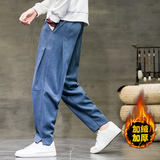 2026冬季新款风小脚加厚解构宽松休闲裤萝卜裤灰K108-P55，男装休闲裤，电商B277(原6028)