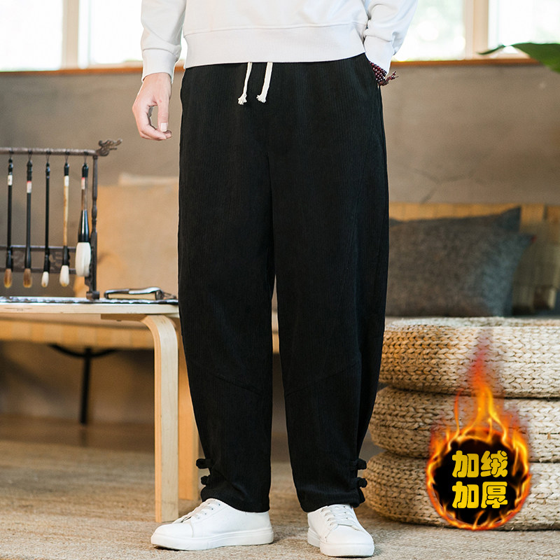 2025冬季新款风加绒加厚解构盘扣小脚宽松休闲裤白K106-P60,男装卫衣,电商B277(原6028)