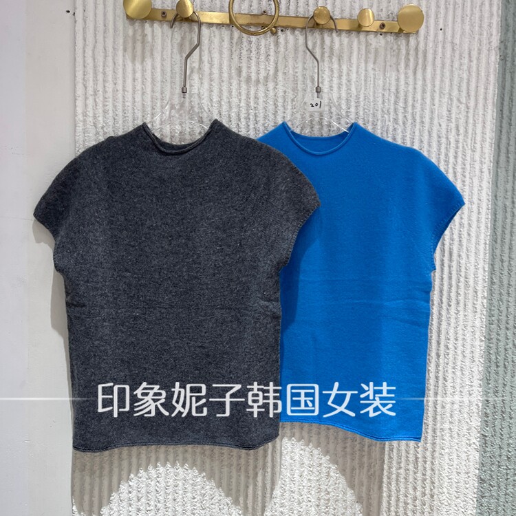 欧洲站2026秋季新款休闲圆领针织衫女百搭显瘦上衣毛织衫2482