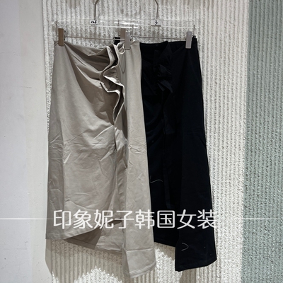 欧洲站夏新款设计师褶皱半身裙