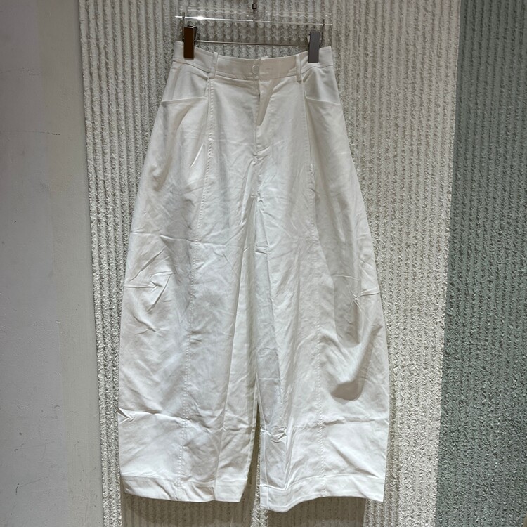 欧洲站2026夏新款简约风高腰阔腿裤女宽松百搭显瘦休闲裤032107