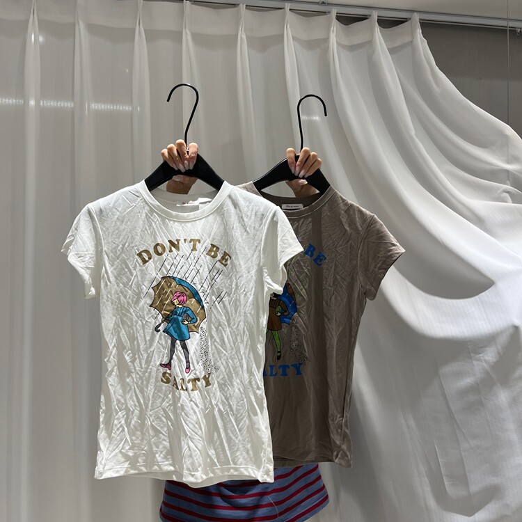 现货欧洲站2026夏季休闲风常规款卡通印花T恤短袖圆领女款