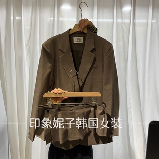 欧洲站2026秋季新款通勤风西装套装女秋装时尚外套职业套装两件套