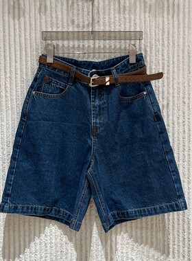 欧洲站夏季高腰显瘦牛仔短裤女