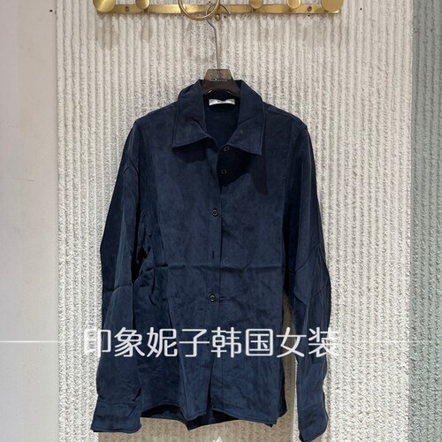 2026秋季牛仔风衬衫女宽松显瘦