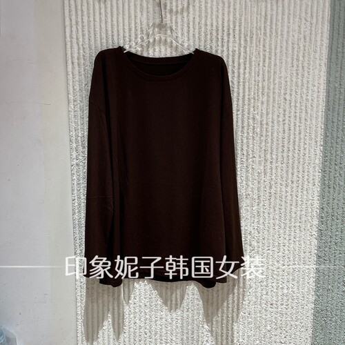 欧洲站秋季慵懒风宽松长袖T恤女