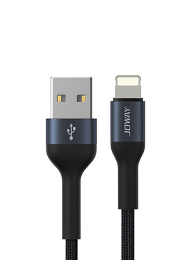 JOWAY乔威新款适用苹果5-14数据线3A编织2米USB2.0快充线手机平板充电线LI190